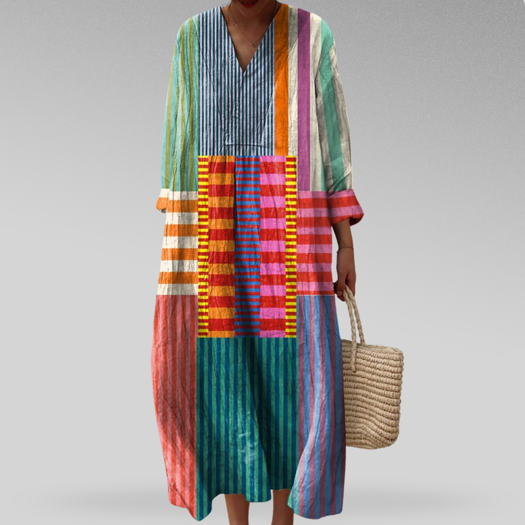Naomi™- Colorblock Breeze Maxi Dress