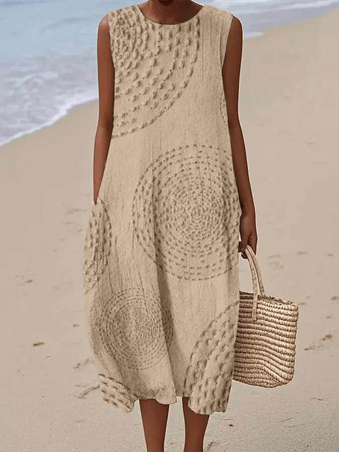 Lunee™- Casual Printed Sleeveless Dress