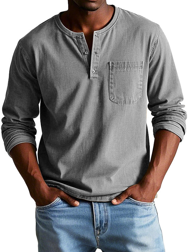 Ellis™- Vintage Henley Shirt