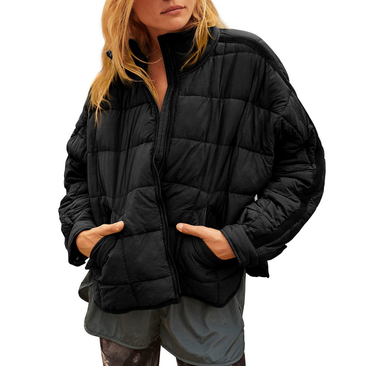 April™- Lightweight Compact Zip Puffer Jacket