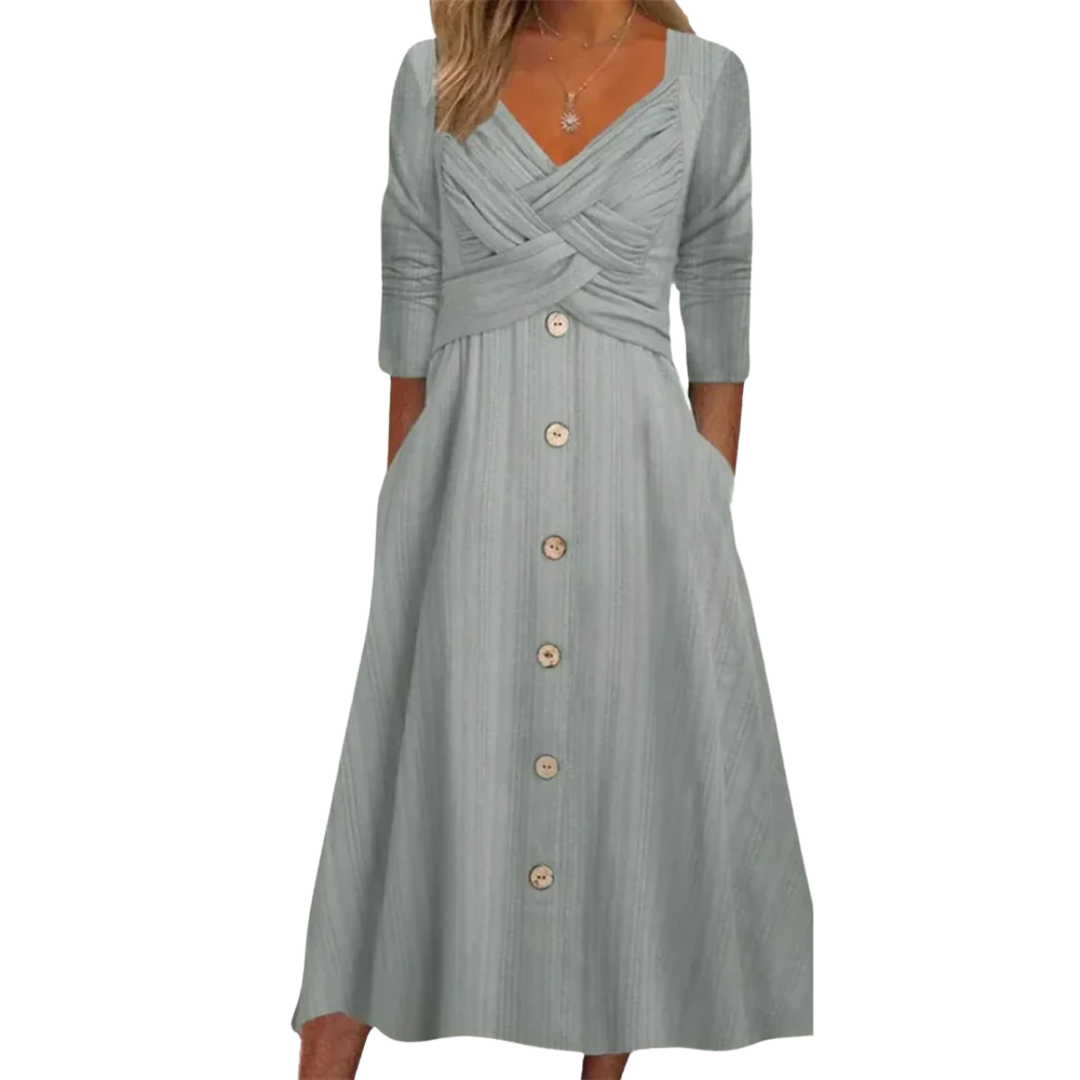 Ella™- Elegant Tummy Coverage Dress