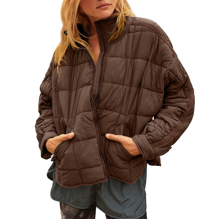 April™- Lightweight Compact Zip Puffer Jacket