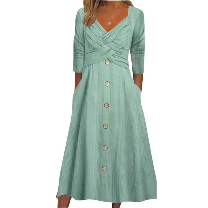 Ella™- Elegant Tummy Coverage Dress