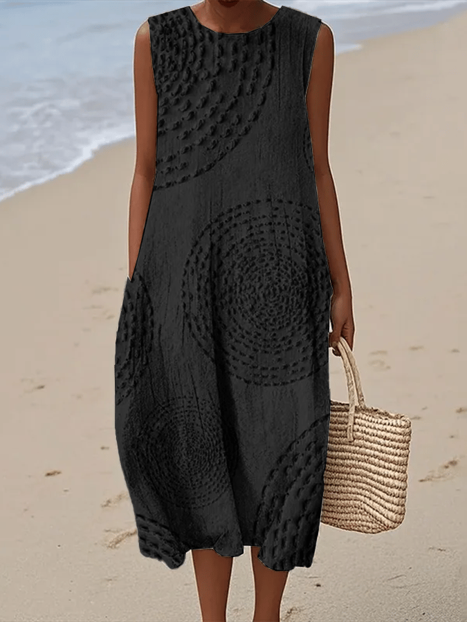 Lunee™- Casual Printed Sleeveless Dress