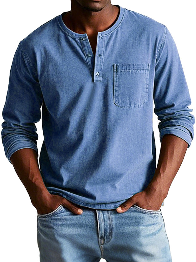 Ellis™- Vintage Henley Shirt