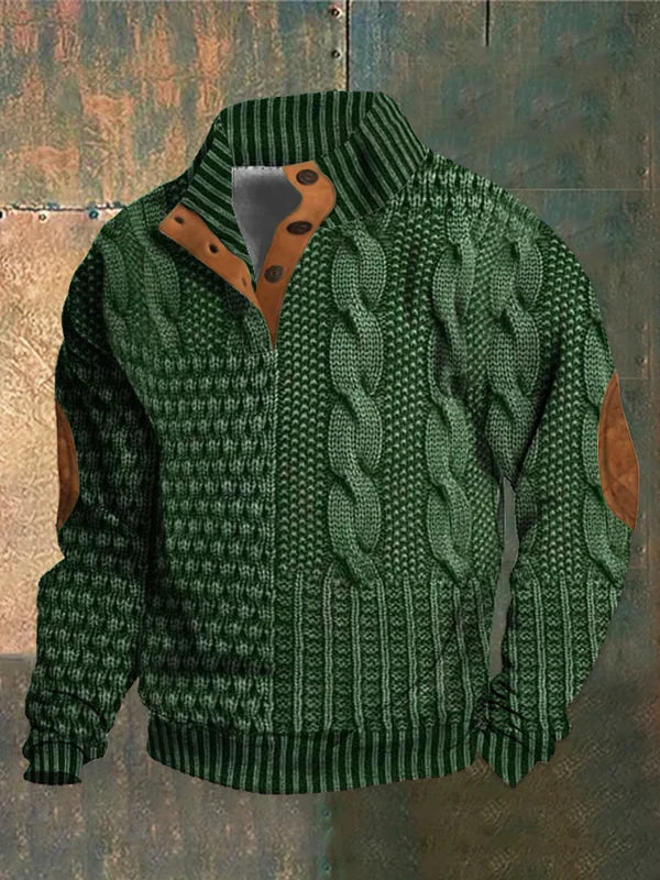 Shaun™- Patterned Cozy Knit Sweater For Men