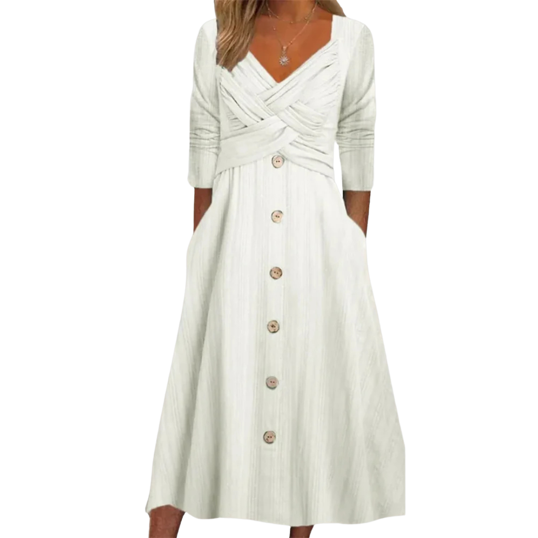 Ella™- Elegant Tummy Coverage Dress
