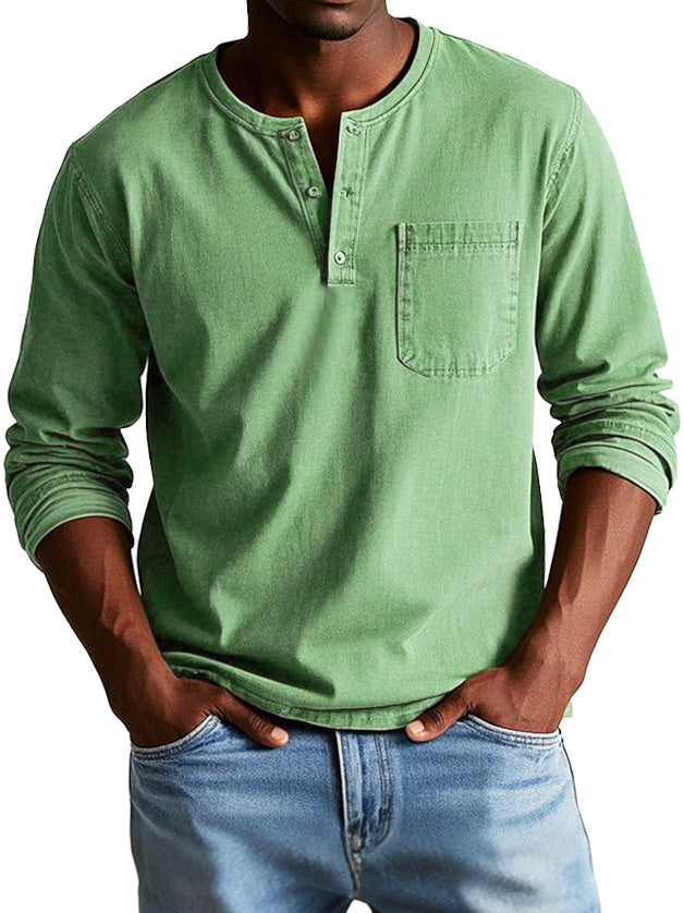 Ellis™- Vintage Henley Shirt