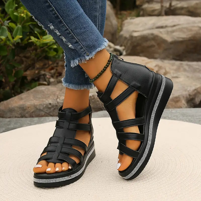 Chloe™- Elegant Wedge Sandals