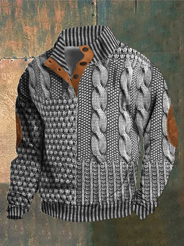 Shaun™- Patterned Cozy Knit Sweater For Men
