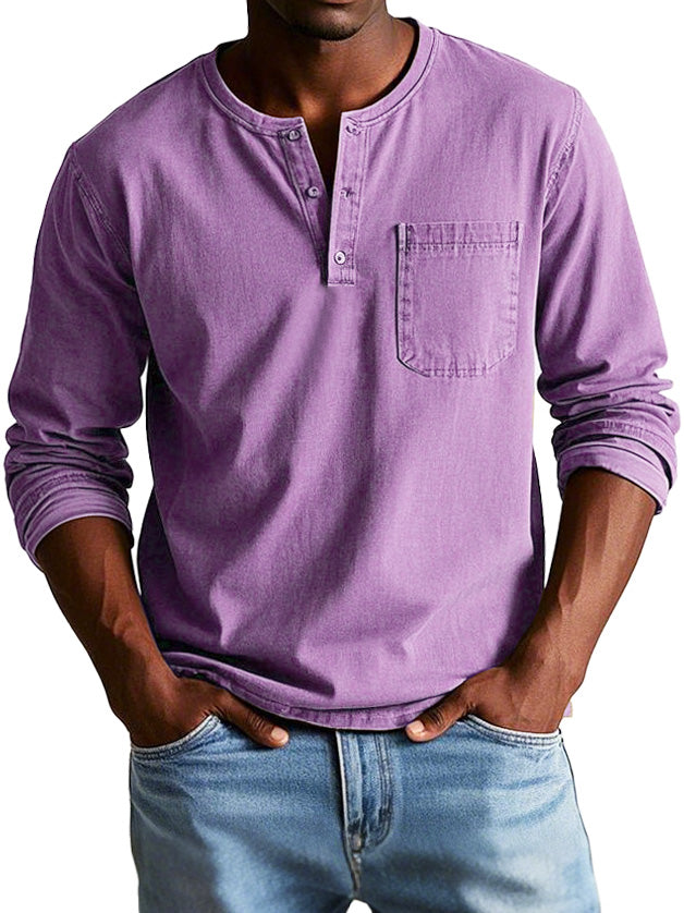 Ellis™- Vintage Henley Shirt