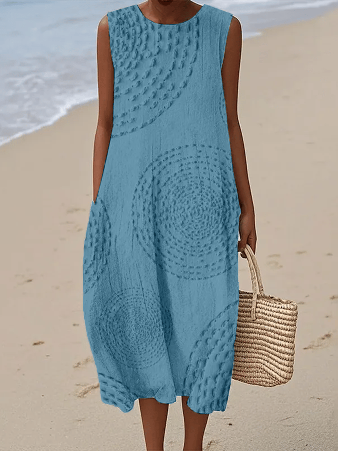 Lunee™- Casual Printed Sleeveless Dress
