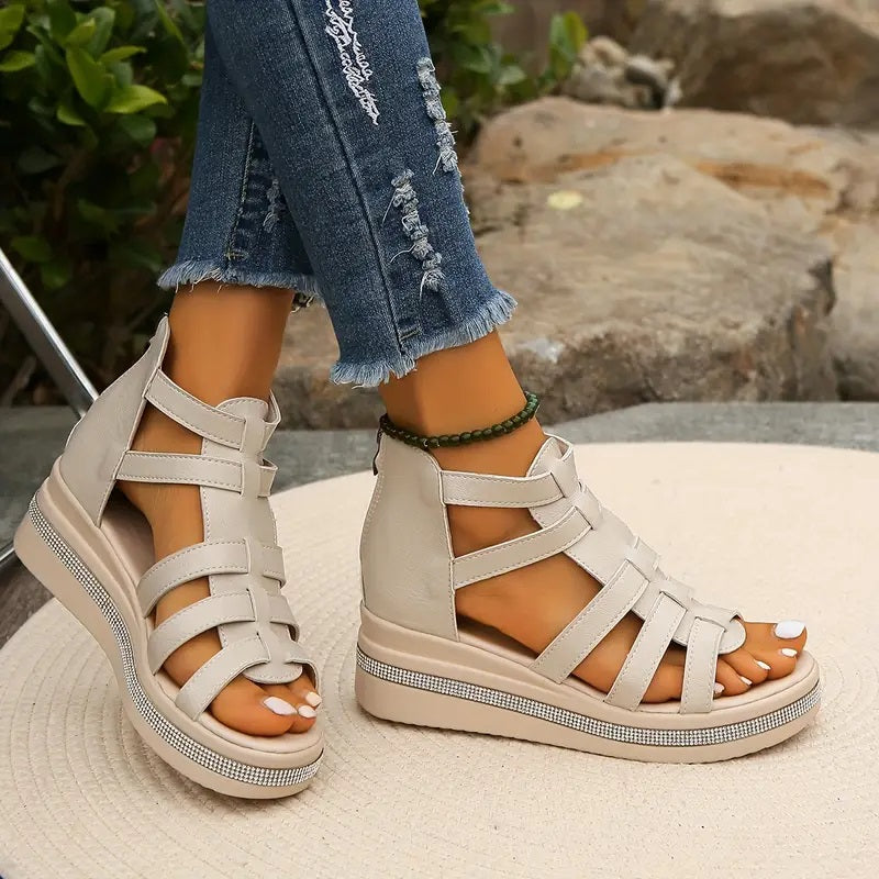 Chloe™- Elegant Wedge Sandals