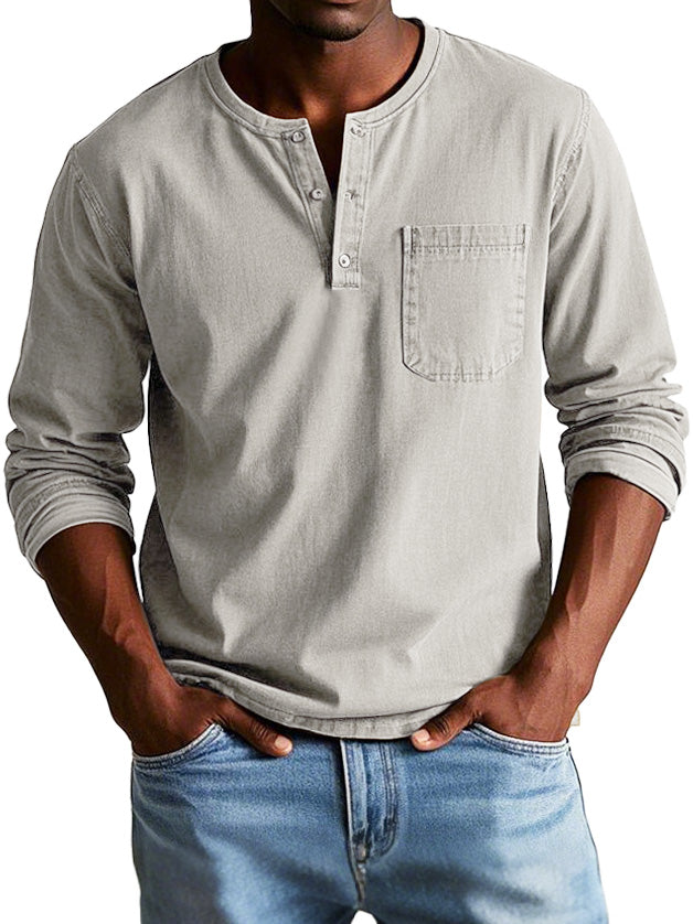 Ellis™- Vintage Henley Shirt