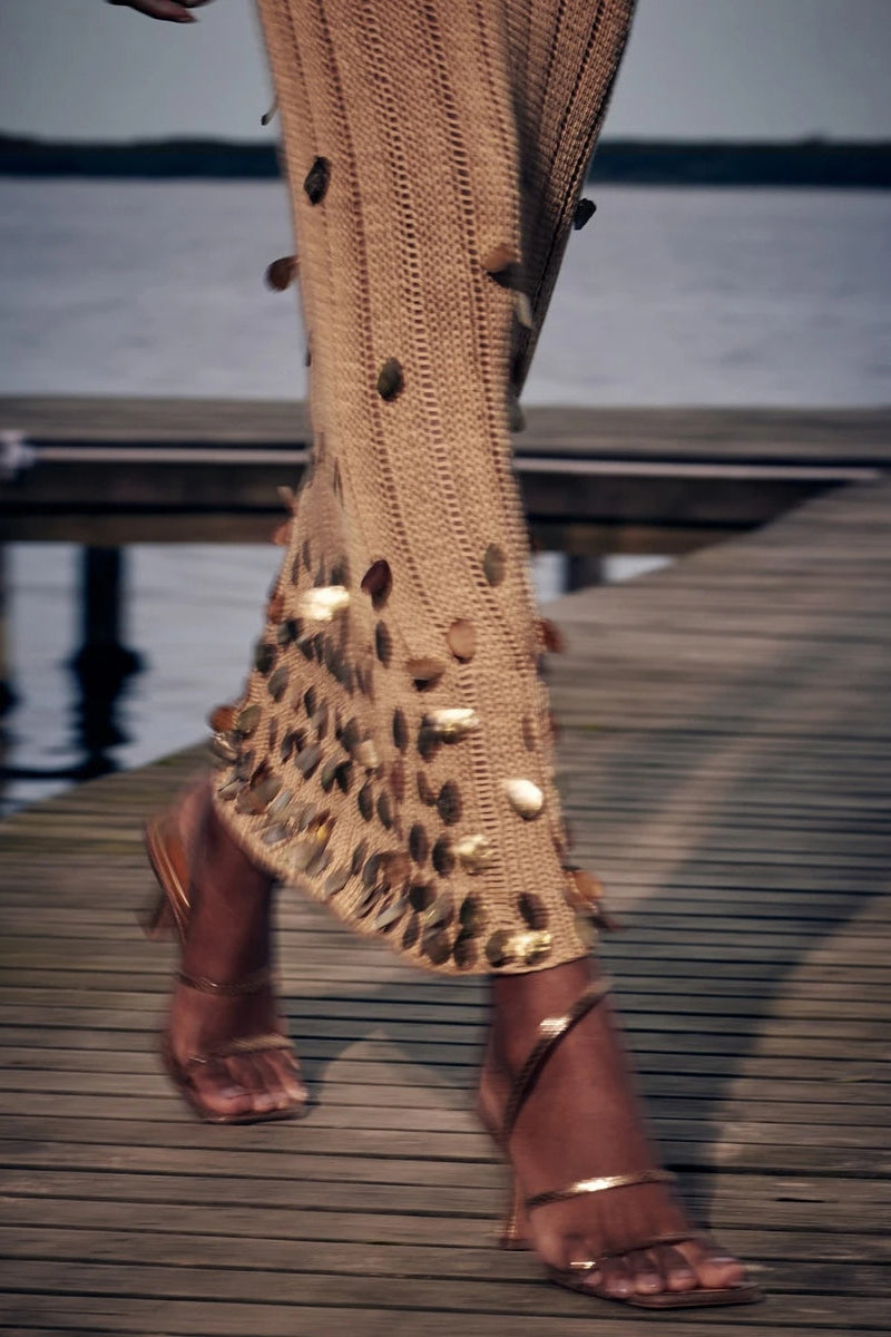 Dolly™ - Gold Knit Maxi Dress