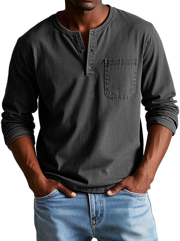 Ellis™- Vintage Henley Shirt