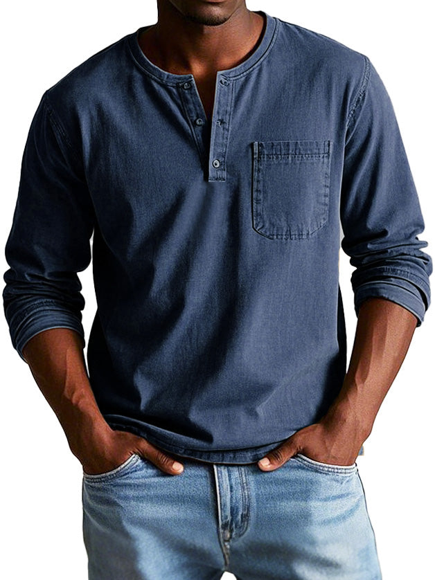 Ellis™- Vintage Henley Shirt
