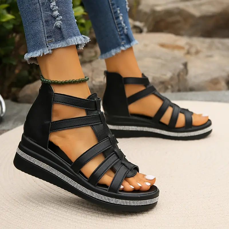 Chloe™- Elegant Wedge Sandals