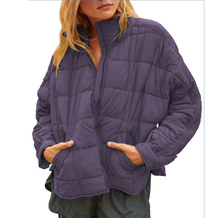April™- Lightweight Compact Zip Puffer Jacket