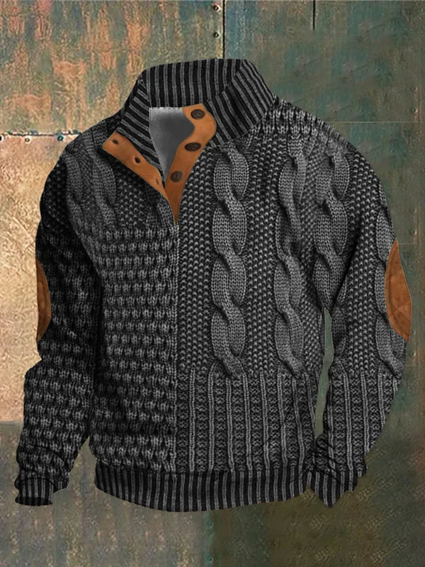Shaun™- Patterned Cozy Knit Sweater For Men