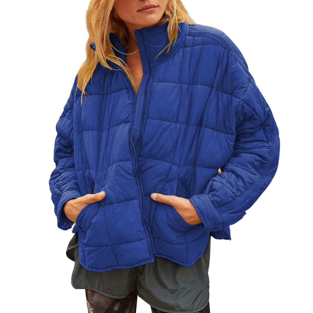 April™- Lightweight Compact Zip Puffer Jacket
