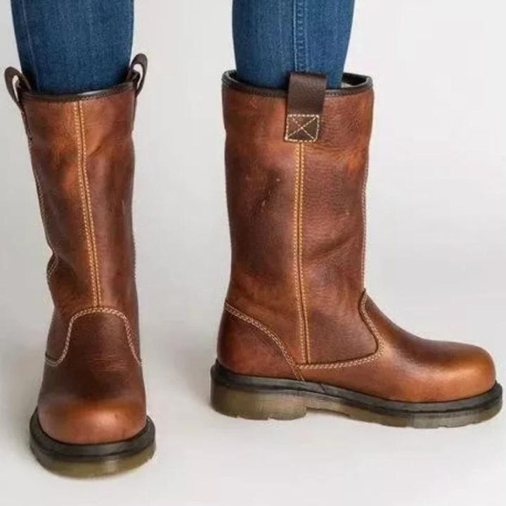 Lourfa™- Lined Leather Winter Boots