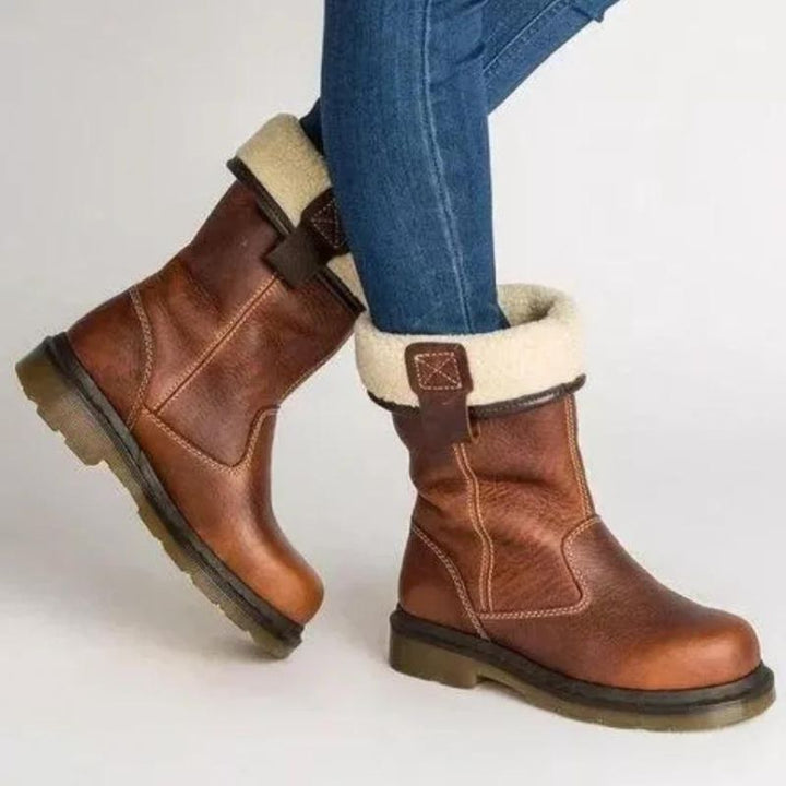 Lourfa™- Lined Leather Winter Boots
