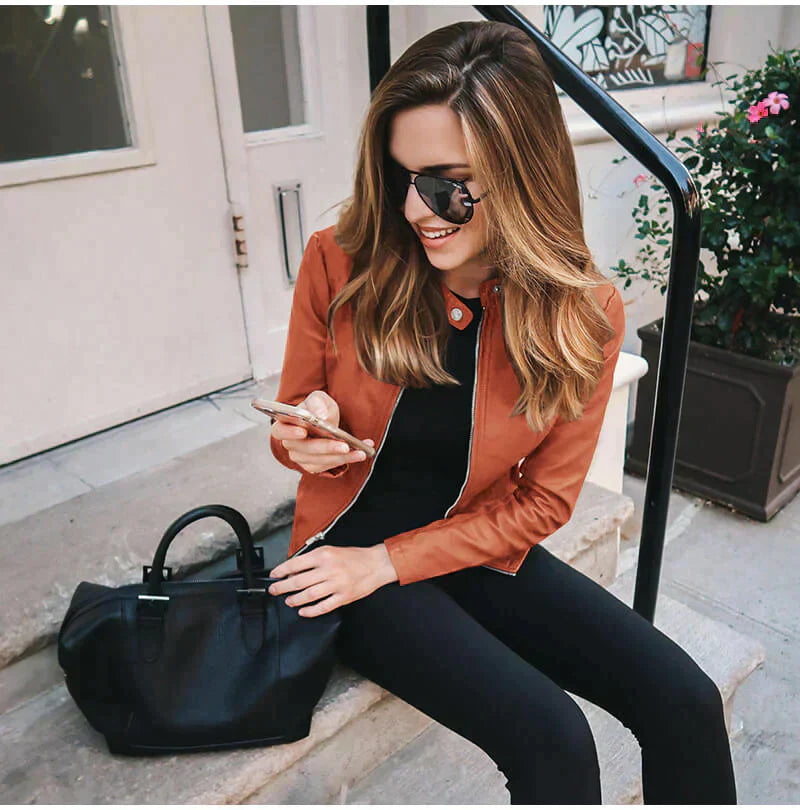 Sophia™- Italian Leather Jacket