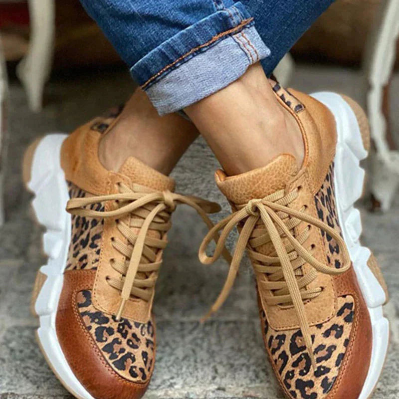 Crissa™- Comfortable Leopard Sneakers