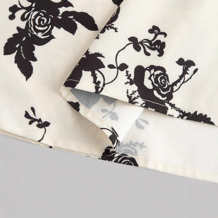 Dahliana™- Elegant Summer Floral Tie-Shoulder Sundress