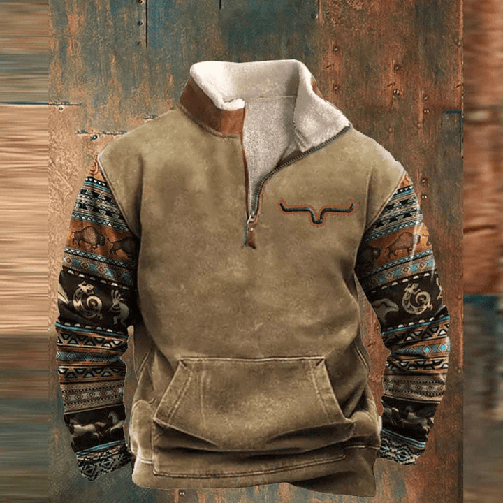 Dakota™- Graphic Zip-Up Sweatshirt For Men