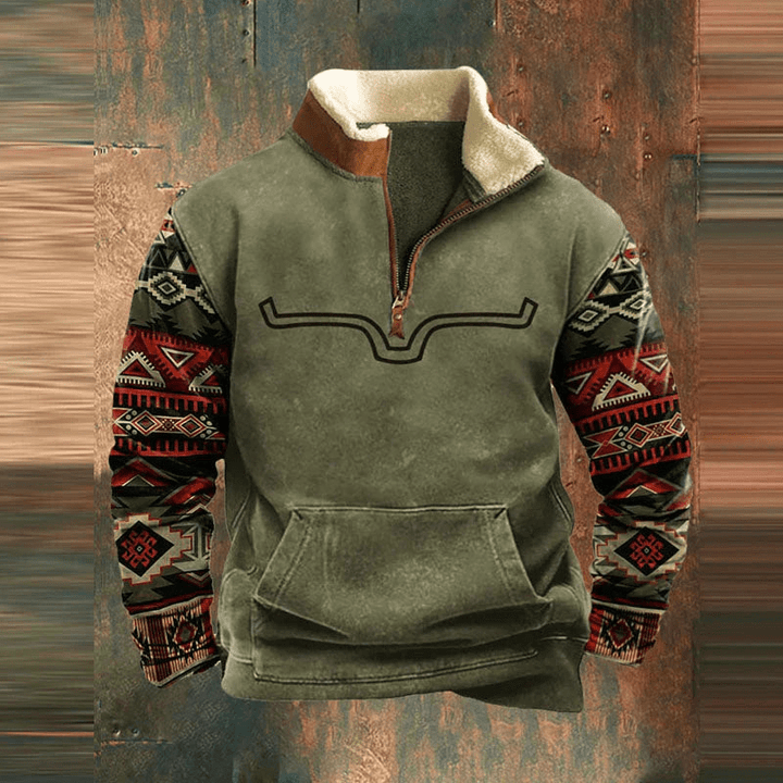 Dakota™- Graphic Zip-Up Sweatshirt For Men