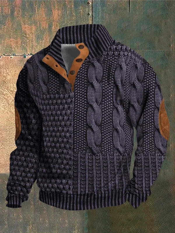 Shaun™- Patterned Cozy Knit Sweater For Men