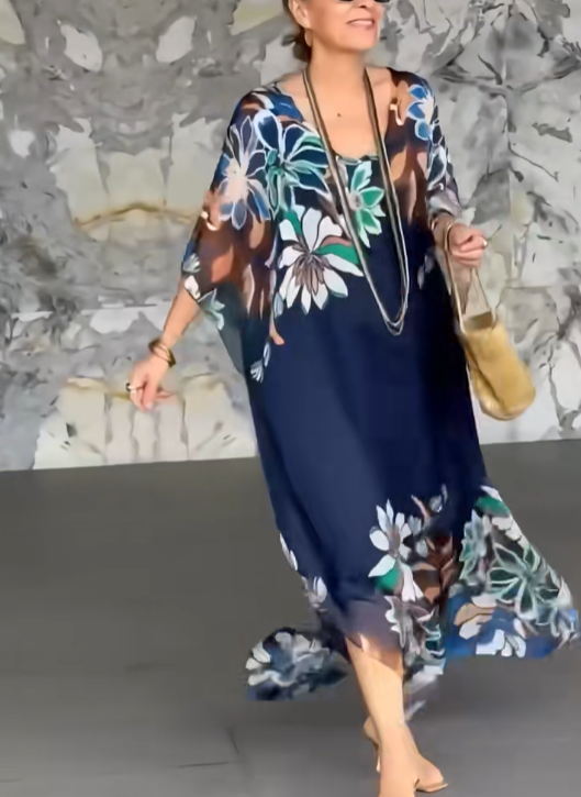 Isla™- Bohemian Floral Kaftan Dress