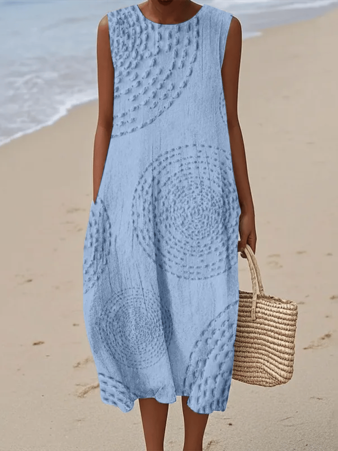 Lunee™- Casual Printed Sleeveless Dress