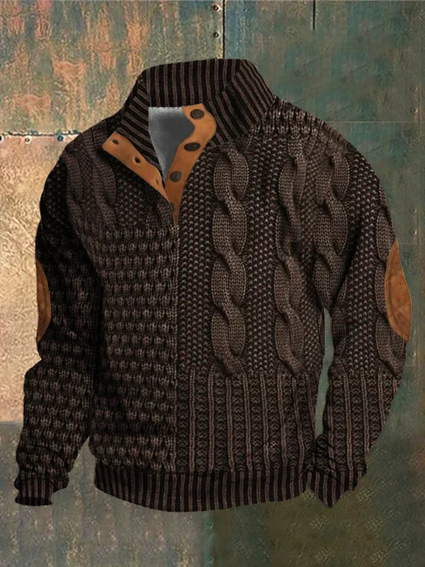 Shaun™- Patterned Cozy Knit Sweater For Men
