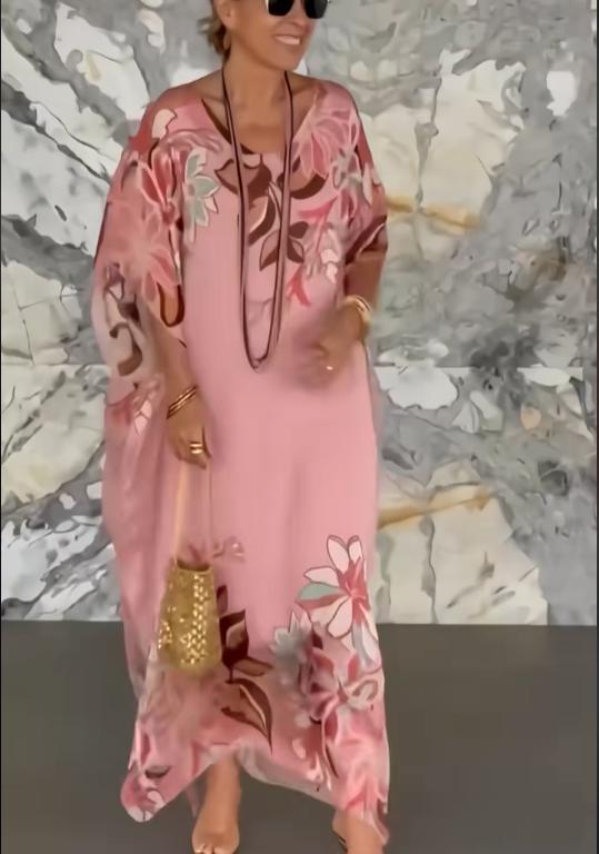 Isla™- Bohemian Floral Kaftan Dress