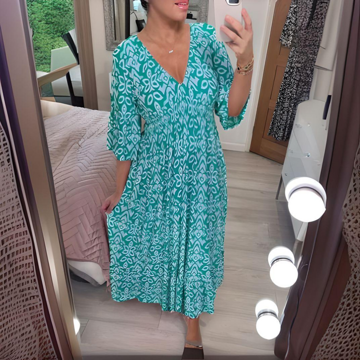 Isabella™- Boho Printed Dress
