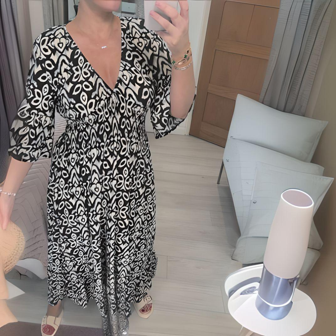 Isabella™- Boho Printed Dress