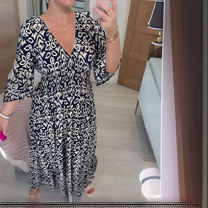 Isabella™- Boho Printed Dress