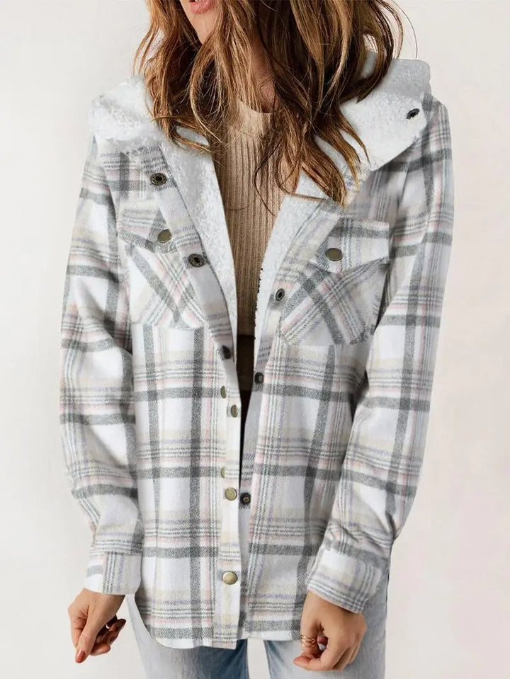 Woolie™- Cozy Plaid Fleece-Lined Jacket