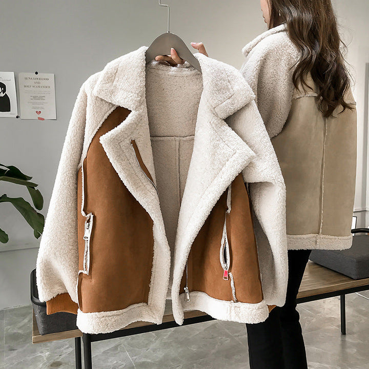 Erin ™ - Stylish Faux Shearling Zip-Up Jacket