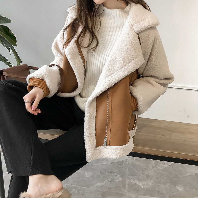 Erin ™ - Stylish Faux Shearling Zip-Up Jacket