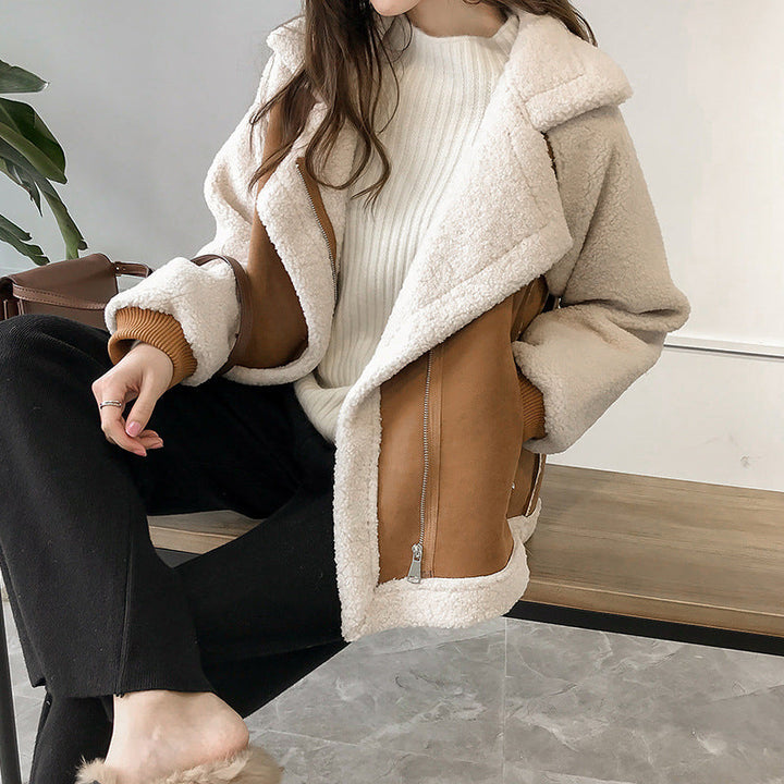 Erin ™ - Stylish Faux Shearling Zip-Up Jacket