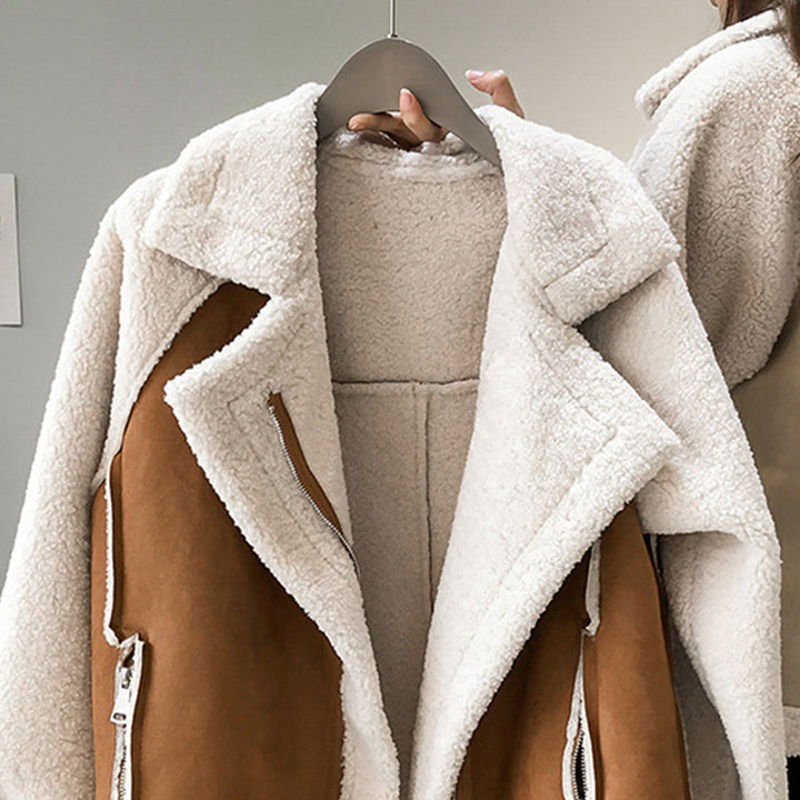 Erin ™ - Stylish Faux Shearling Zip-Up Jacket