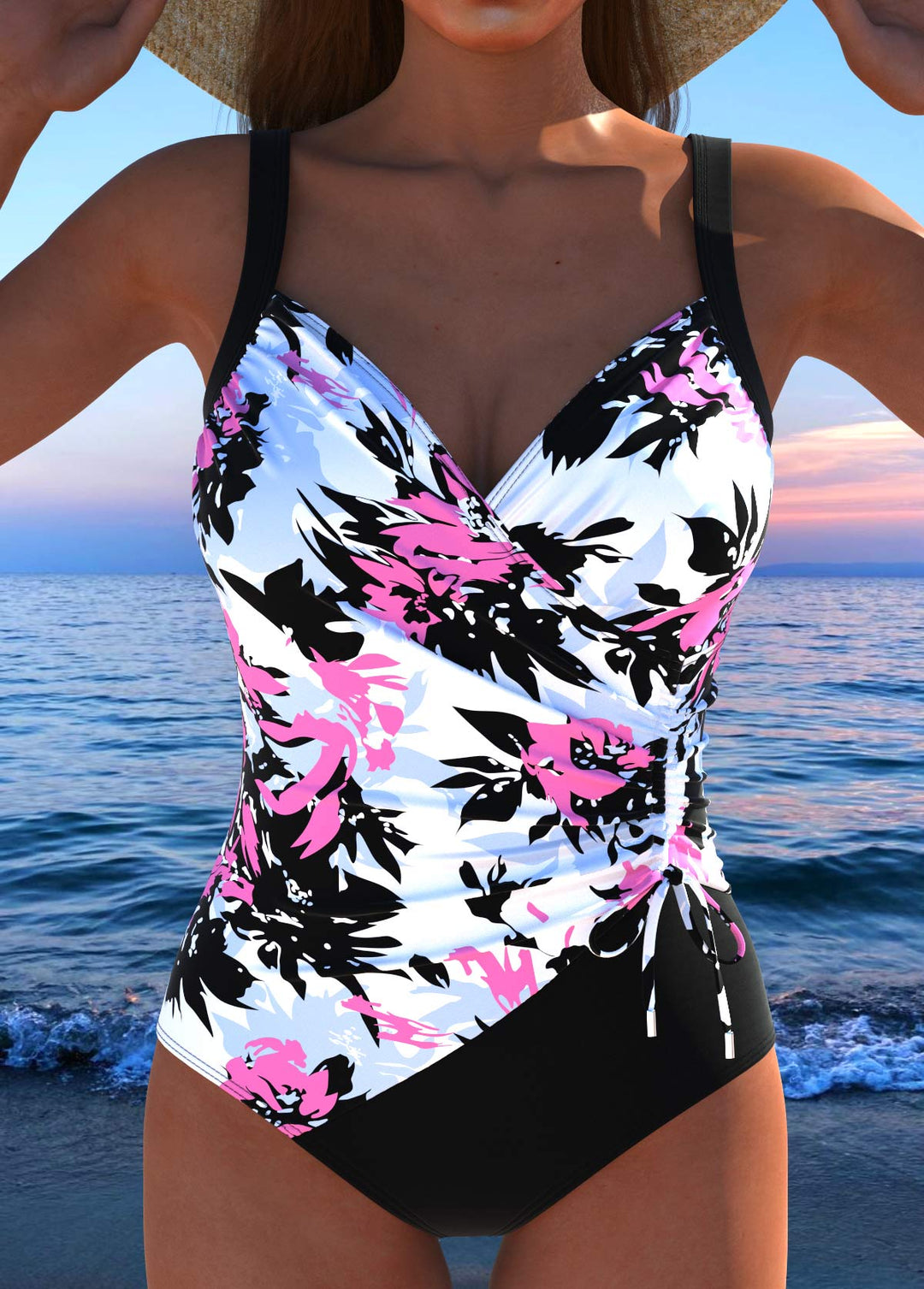 Voyanne™- Print One Piece Swimsuit